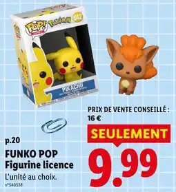 Lidl Funko pop figurine licence offre