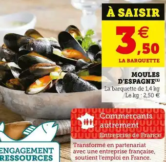 U Express Moules d'espagne offre