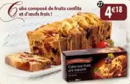 Maximo Le Dernier Biscuit Cake aux fruits pré-tranché offre