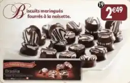 Maximo Brasilla Biscuits meringués fourrés à la noisette offre