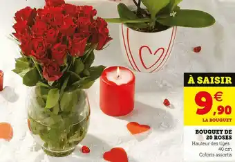 U Express Bouquet de 20 roses offre