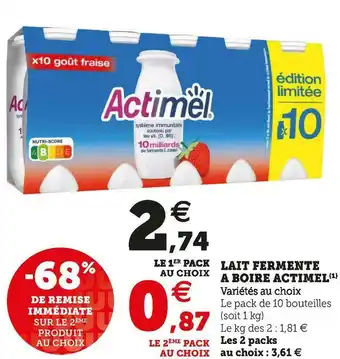 Actimel lait fermente a boire