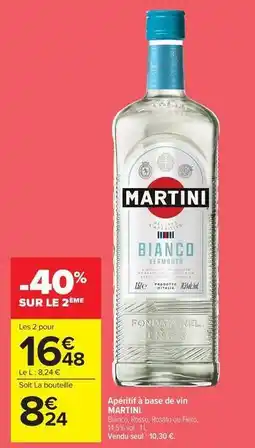 Carrefour Martini - aperitif à base de vin offre
