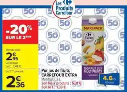 Carrefour Carrefour - pur jus de fruits extra offre