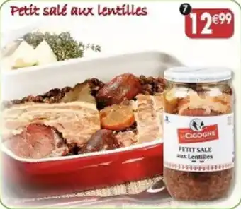 Maximo La Cigogne Petit salé aux lentilles offre