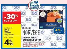 Carrefour Market Carrefour - saumon fumé extra offre