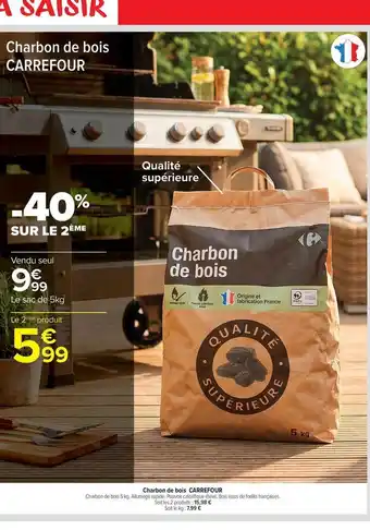Carrefour Market Carrefour - charbon de bois offre