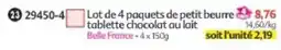 Maximo Belle France petit beurre tablette chocolat au lait offre