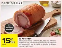Carrefour Market Palette - la porchetta offre