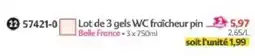 Maximo Belle France gels WC fraîcheur pin offre