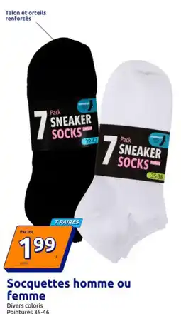 Action Socquettes homme ou femme offre