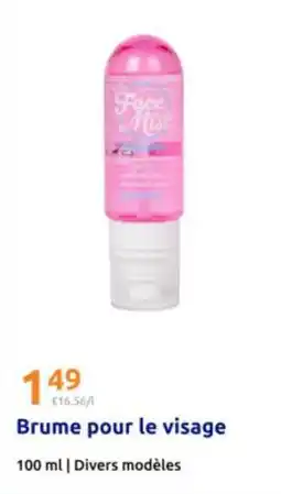 Action Brume pour le visage offre