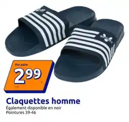 Action Claquettes homme offre