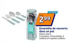 Action Ensemble de couverts dans un pot offre