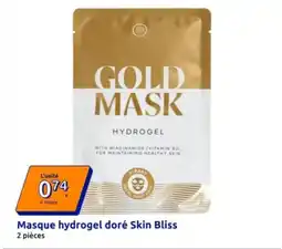 Action Skin bliss - masque hydrogel doré offre