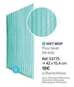 Stanhome Wet mop pour laver les sols offre