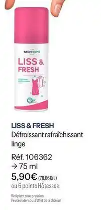Stanhome Stanhome - défroissant rafraichissant linge offre