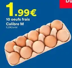 Hmarket 10 oeufs frais calibre m offre