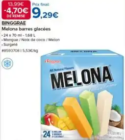 Costco Melona barres glacées offre