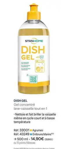 Stanhome Stanhome - dish gel gel offre