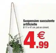 Bazarland Suspension succulerie artificielle offre