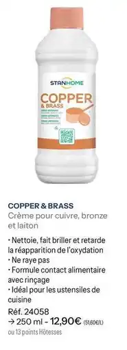 Stanhome Stanhome - copper & brass offre