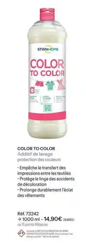 Stanhome Stanhome - color to color offre