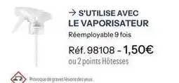 Stanhome S'utilise avec le vaporisateur offre