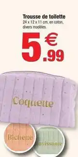 Bazarland Trousse de toilette offre