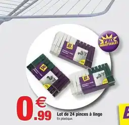 Bazarland Lot de 24 pinces à linge offre
