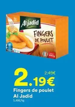 Hmarket Fingers de poulet offre