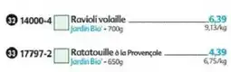 Maximo Jardin Bio' Ravioli volaille offre