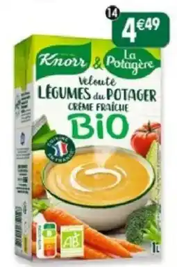 Maximo Knorr & La Potagère Velouté Légumes du Potager Crème Fraîche Bio offre