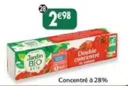 Maximo Jardin BIO étic Double concentré de tomate offre