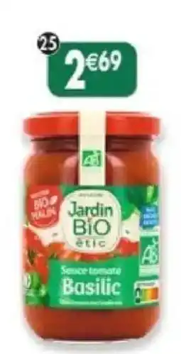 Maximo Jardin BIO étic Sauce tomate Basilic offre
