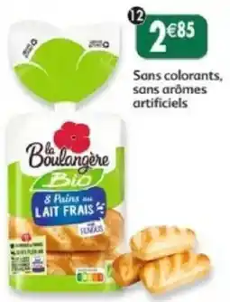 Maximo la Boulangère Bio 8 Pains au LAIT FRAIS offre