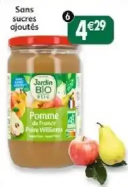 Maximo Jardin BIO etic Pomme de France Poire Williams offre