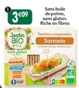Maximo Jardin Bio Étic Tartines craquantes Sarrasin offre