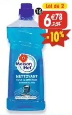 Maximo Maison Net NETTOYANT SOLS & SURFACES offre