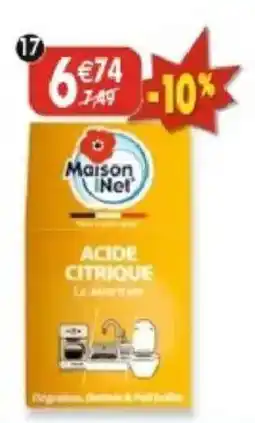 Maximo Maison Net ACIDE CITRIQUE offre