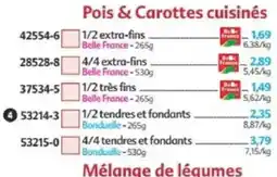 Maximo Belle France Pois & Carottes cuisinés offre