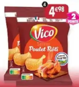 Maximo Vico Lot de 2 paquets de chip saveur poulet roti offre