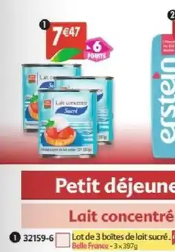 Maximo Lot de 3 boites de lait sucre offre