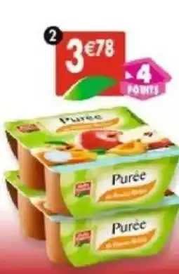 Maximo Lot de 2 packs de 4 puree de pomme abricot offre