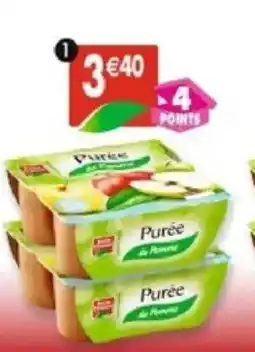 Maximo Lot de 2 packs de 4 puree de pomme nature offre