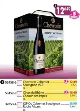 Maximo Chevrotin Cabernet Sauvignon VCE offre
