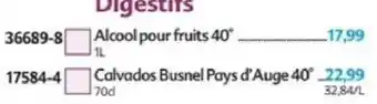 Maximo Calvados Busnel offre