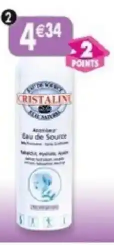 Maximo Cristalin atomiseur d'eau de source offre