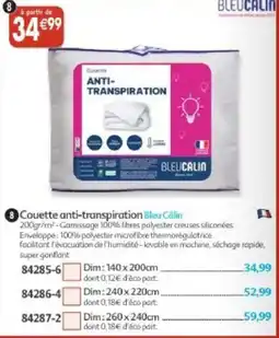 Maximo Bleu Câlin Couette anti-transpiration offre