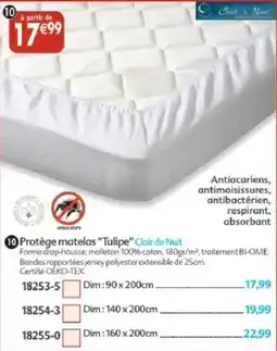 Maximo Clair de Nuit Protège matelas "Tulipe" offre